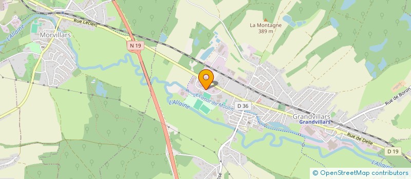 localisation de l'entreprise HOLDING CHAVANNE à GRANDVILLARS