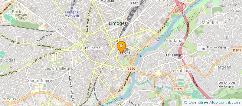 localisation de l'entreprise HOLDING CHELPY à LIMOGES
