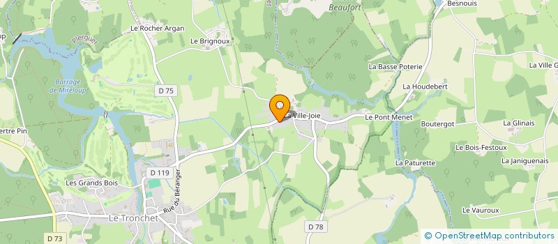 localisation de l'entreprise HOLDING CHERLES  LE TRONCHET