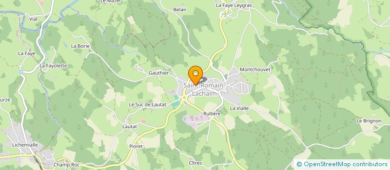 localisation de l'entreprise HOLDING CHOMARAT INVEST'  SAINT-ROMAIN-LACHALM