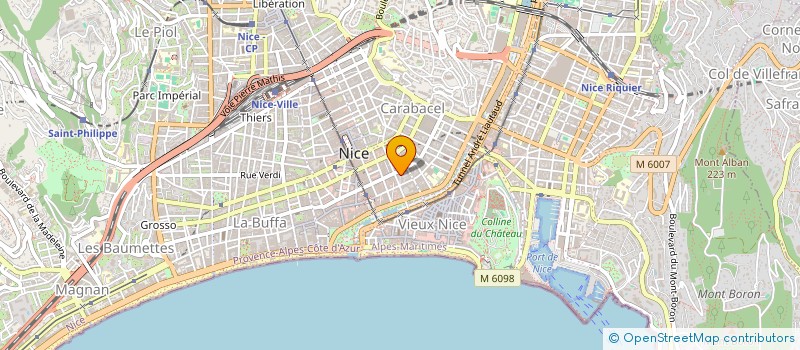 localisation de l'entreprise HOLDING CHRIS  NICE