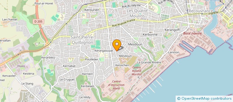 localisation de l'entreprise HOLDING CHRISTIANGE à BREST