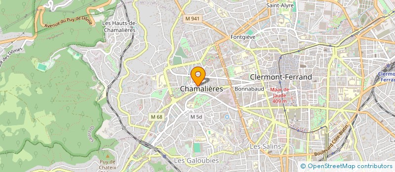 localisation de l'entreprise HOLDING CHRISTINE  CHAMALIERES