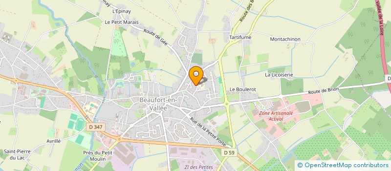 localisation de l'entreprise HOLDING CHUPIN  BRISSAC LOIRE AUBANCE