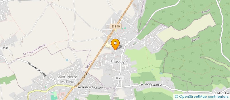 localisation de l'entreprise HOLDING CHUSSEAU  LA SAUSSAYE