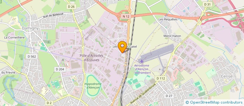 localisation de l'entreprise HOLDING CILAOS à ALENCON