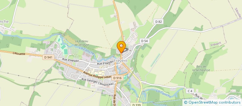 localisation de l'entreprise HOLDING CIS  FREVENT