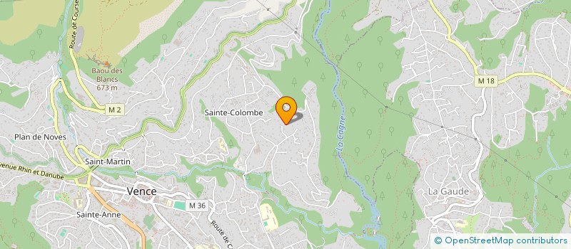 localisation de l'entreprise HOLDING CIURLEO GARDINAL  VENCE