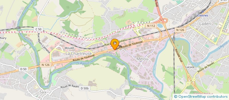 localisation de l'entreprise HOLDING CLAROM  LABRUGUIERE