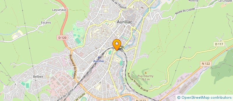 localisation de l'entreprise HOLDING CLM à AURILLAC