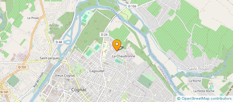 localisation de l'entreprise HOLDING CNM à COGNAC