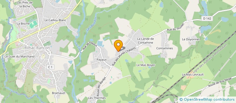 localisation de l'entreprise HOLDING COGENAT à RILHAC-RANCON