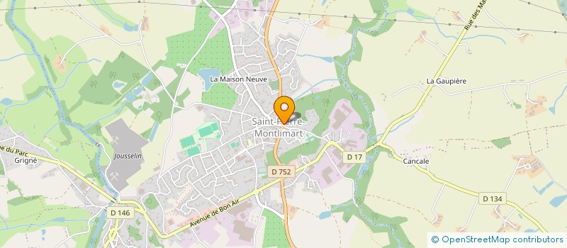 localisation de l'entreprise HOLDING COIFF & MOI à MONTREVAULT-SUR-EVRE