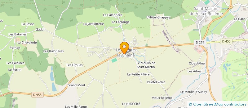 localisation de l'entreprise HOLDING COLANGE à BELFORET-EN-PERCHE