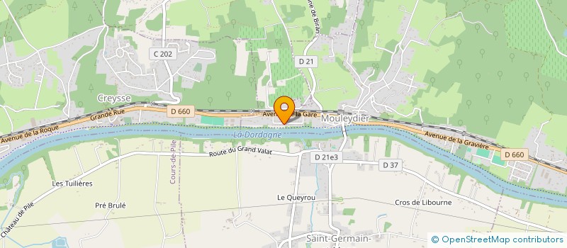 localisation de l'entreprise HOLDING COLAS MBM à MOULEYDIER