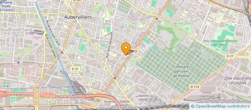 localisation de l'entreprise HOLDING COLLAB ZARYME  AUBERVILLIERS