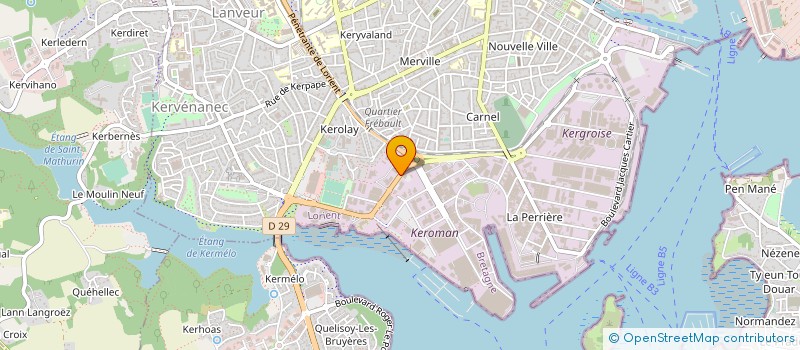 localisation de l'entreprise HOLDING COLLOBERT  LARMOR-PLAGE