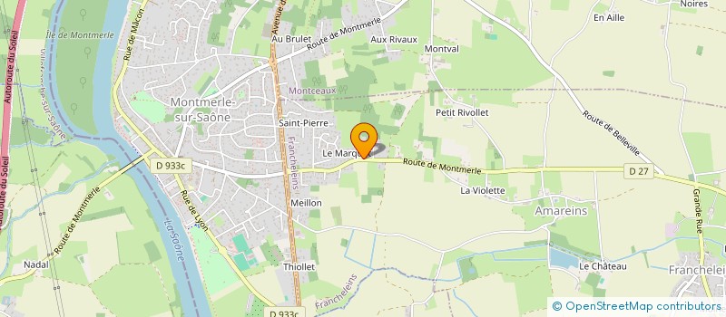 localisation de l'entreprise HOLDING COLMA  FRANCHELEINS