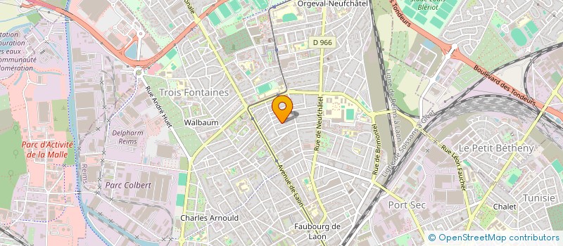 localisation de l'entreprise HOLDING COLOMBIER  REIMS