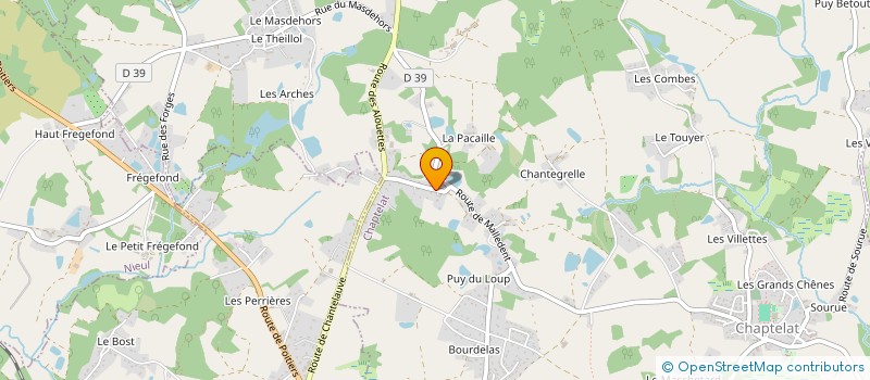 localisation de l'entreprise HOLDING COMERT à CHAPTELAT
