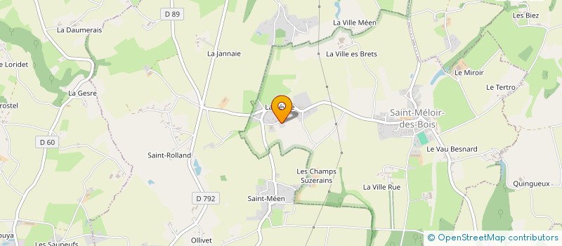 localisation de l'entreprise HOLDING COMMAULT  SAINT-MELOIR-DES-BOIS