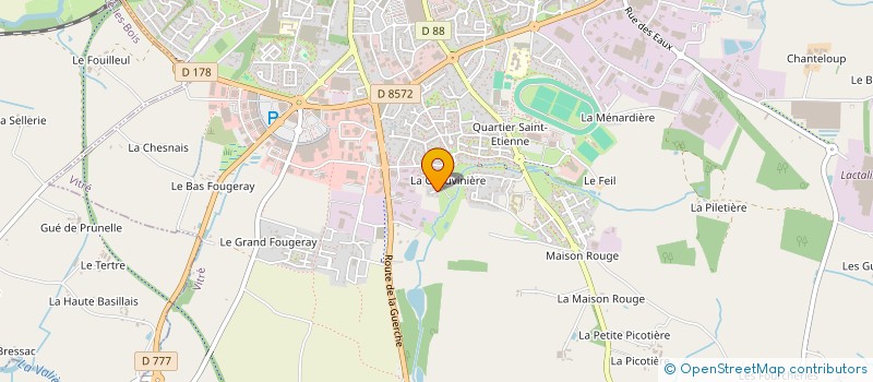 localisation de l'entreprise HOLDING COMPAGNIE BETIN  VITRE