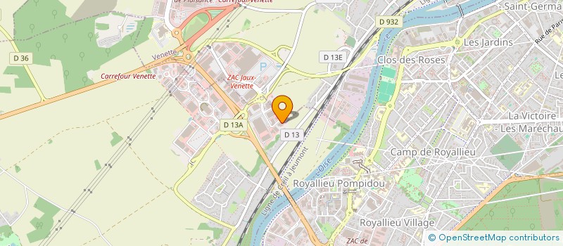 localisation de l'entreprise HOLDING CONCEPT PROPECHE  JAUX