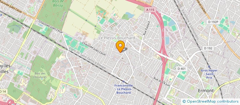 localisation de l'entreprise HOLDING CONSTRUCTION  LE PLESSIS-BOUCHARD