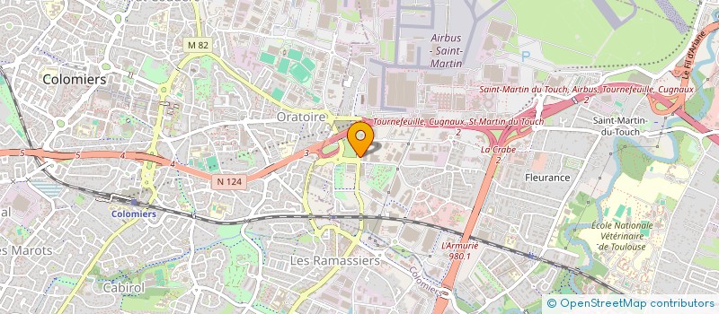 localisation de l'entreprise HOLDING CORINE BENAC  TOULOUSE