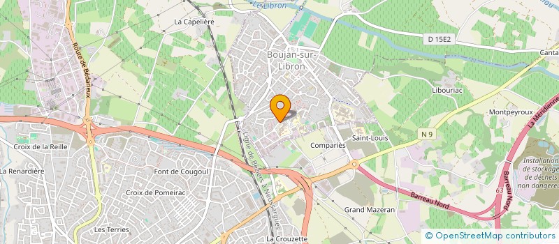 localisation de l'entreprise HOLDING CORINNE SONZOGNI à BOUJAN-SUR-LIBRON
