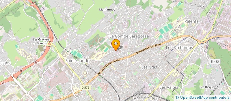 localisation de l'entreprise HOLDING COSTA à BESANCON