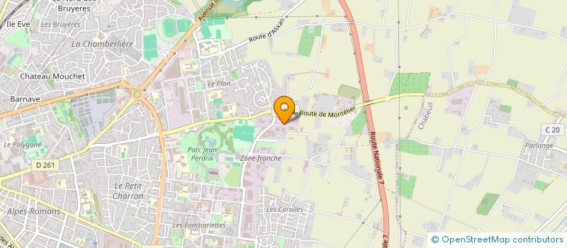 localisation de l'entreprise HOLDING COSTET  VALENCE