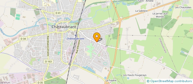 localisation de l'entreprise HOLDING COUDRAY à CHATEAUBRIANT