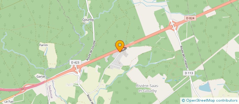 localisation de l'entreprise HOLDING COUITTI  RIVIERE-SAAS-ET-GOURBY