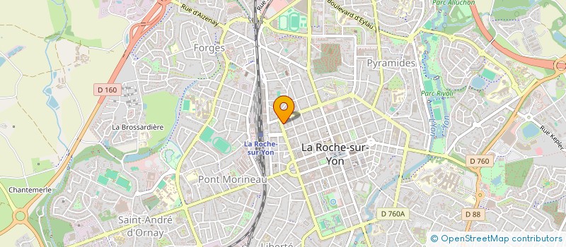 localisation de l'entreprise HOLDING COULET à LA ROCHE-SUR-YON