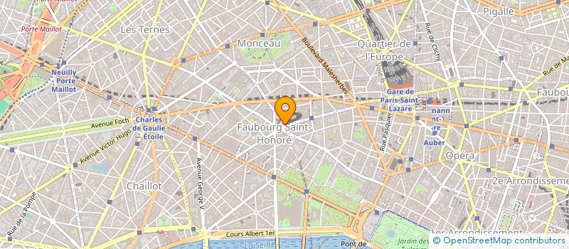 localisation de l'entreprise HOLDING COURCELLES  PARIS