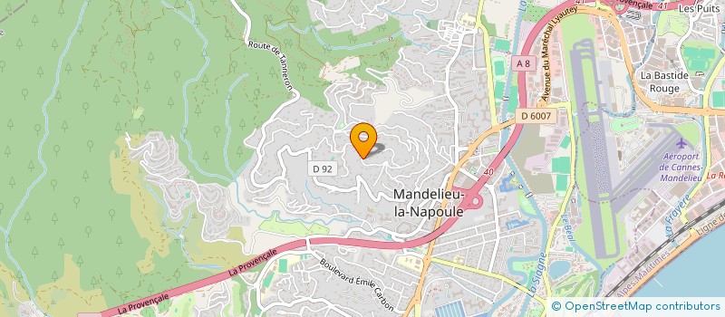 localisation de l'entreprise HOLDING COUTURIER  MANDELIEU-LA-NAPOULE