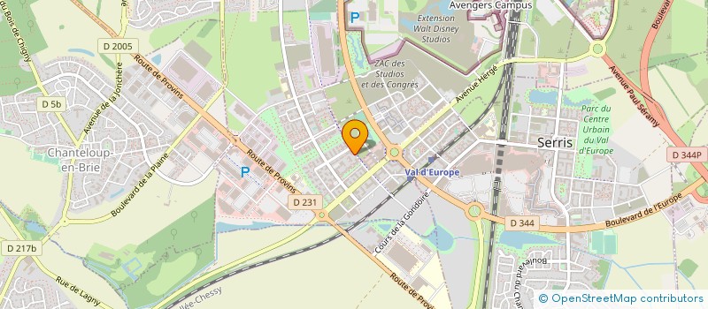 localisation de l'entreprise HOLDING CPF à MONTEVRAIN