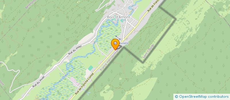 localisation de l'entreprise HOLDING CRETIN  BOIS-D'AMONT