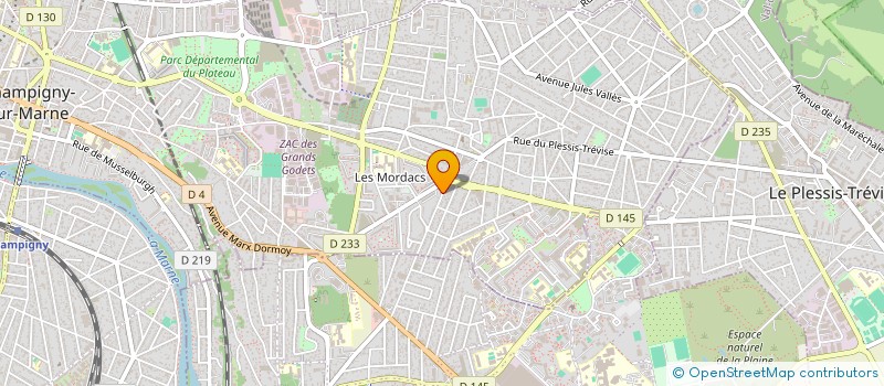 localisation de l'entreprise HOLDING CRISTAL INVEST à CHAMPIGNY-SUR-MARNE