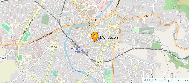 localisation de l'entreprise HOLDING CRISTAR  MONTLUCON