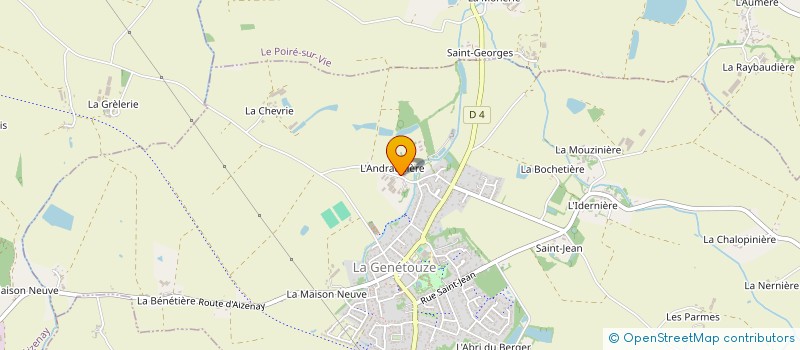 localisation de l'entreprise HOLDING CRL  LA GENETOUZE