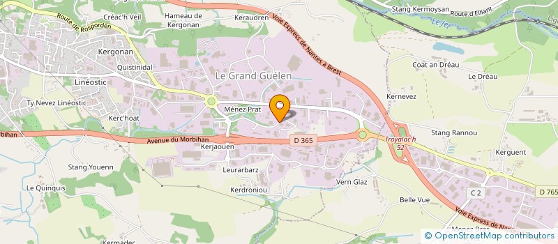 localisation de l'entreprise HOLDING CRN à QUIMPER