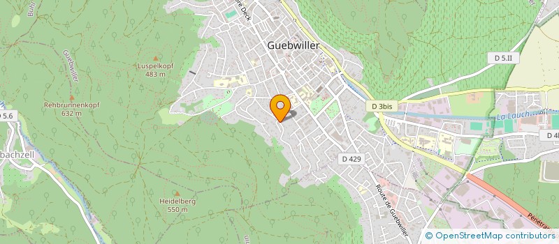 localisation de l'entreprise HOLDING CS  GUEBWILLER