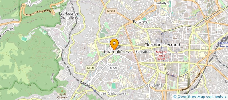 localisation de l'entreprise HOLDING CTL  CHAMALIERES