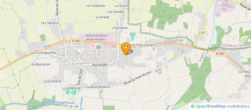 localisation de l'entreprise HOLDING CUBEAU  LOIRE-AUTHION