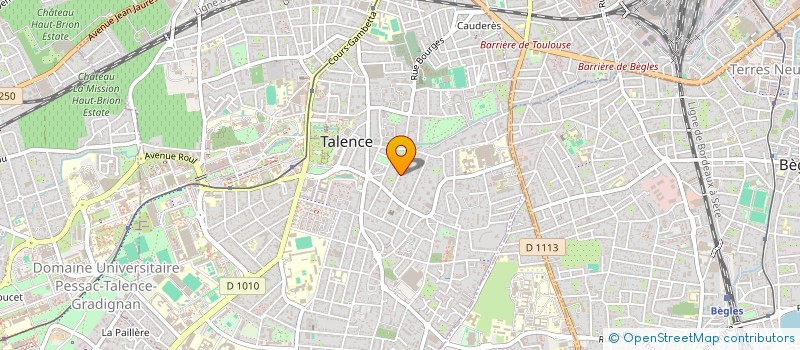 localisation de l'entreprise HOLDING CUBEAU EMMANUEL  TALENCE