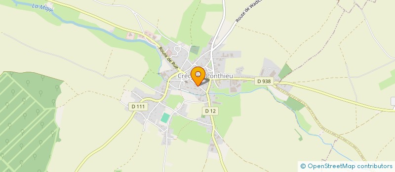 localisation de l'entreprise HOLDING CURIE DESESQUELLES à CRECY-EN-PONTHIEU