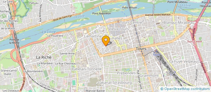 localisation de l'entreprise HOLDING CUZANGE BABOUIN à TOURS