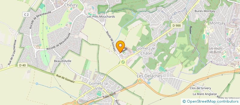 localisation de l'entreprise HOLDING CVH  GOMETZ-LE-CHATEL